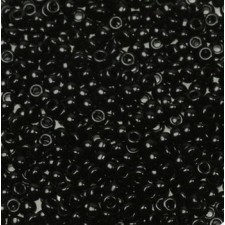 Miyuki rocailles Perlen 11/0 - Opaque black 11-401